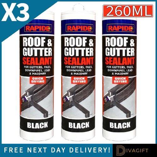 Black roof gutter - &,