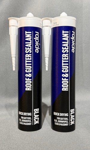 Roof gutter sealant black - 2x, &