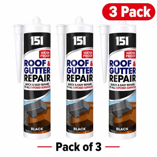 Black roof gutter sealant - 3,