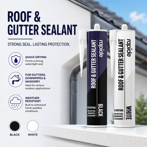 Rapide roof gutter sealant - &,