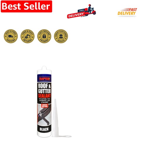 Roof gutter sealant black - &,